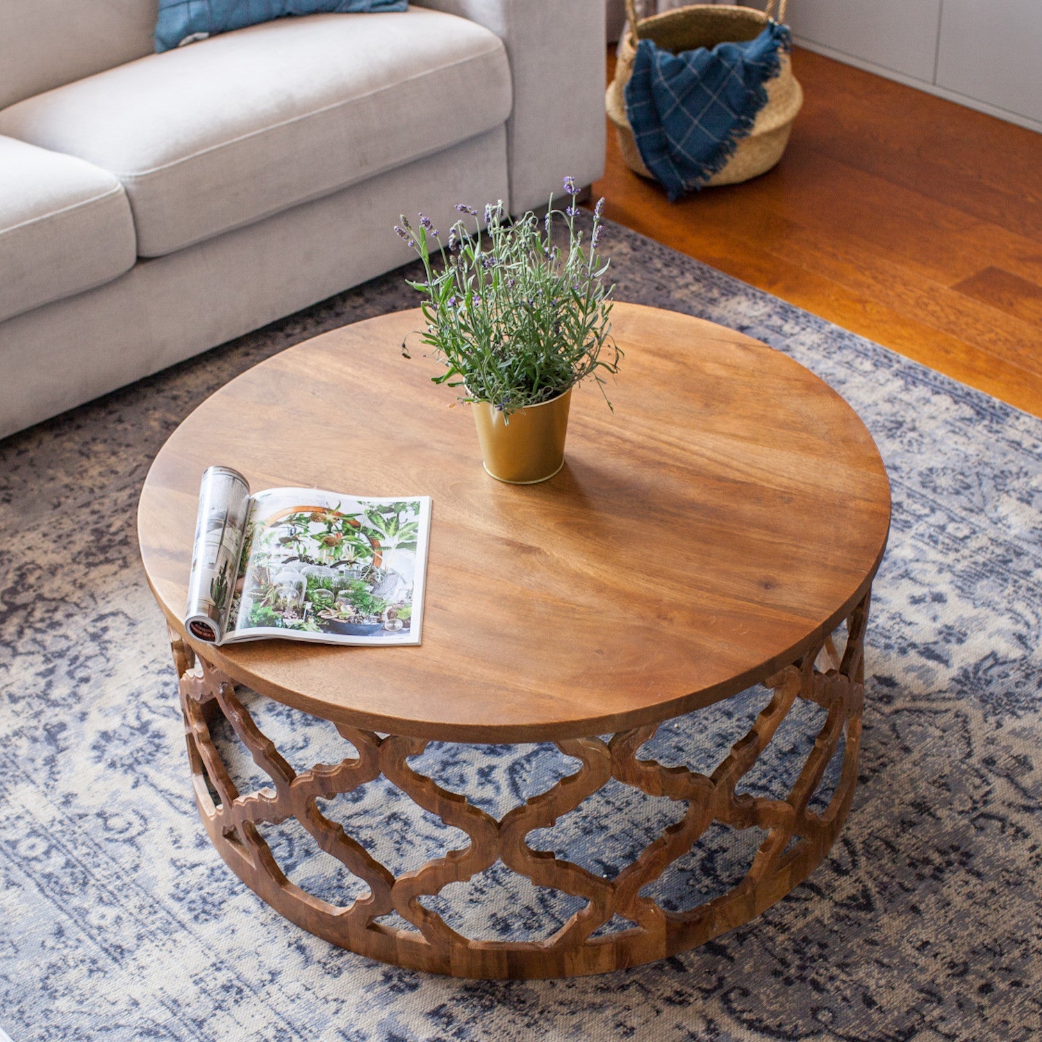 HUGGEN STOR Coffee Table - 80 cm